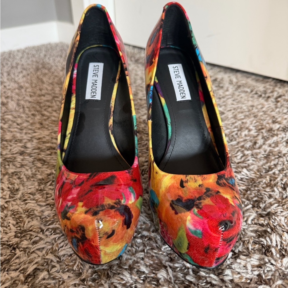 Steve Madden Women's Colorful Floral Heels